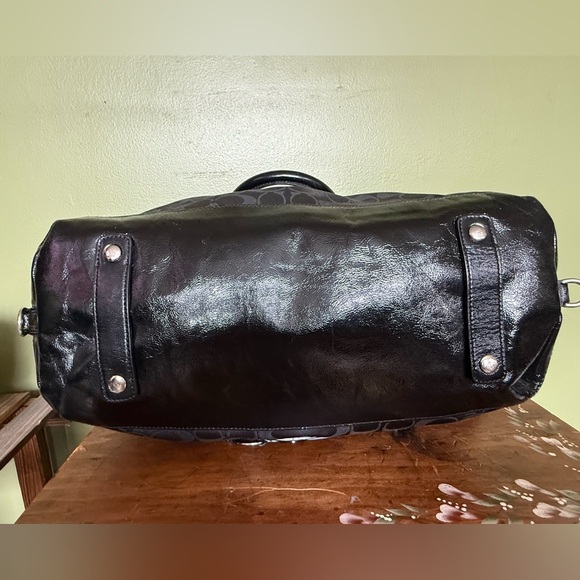 Coach 2012 Ashley Signature Sateen Satchel Handbag G1271 F15440 W/ Hangtag GUC - Picture 10 of 12